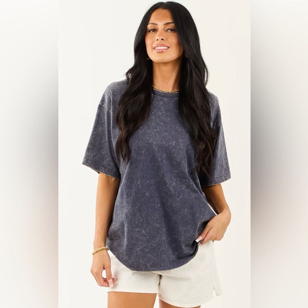 Zenana Outfitters Charcoal Short Sleeve Tee